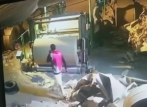 Worker Destroyed by Machine