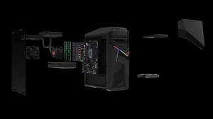 #ROG #GL12CX offers an unconventional chassis design with a transparent side panel and customizable Aura Sync light effects. | ASUS Republic of Gamers