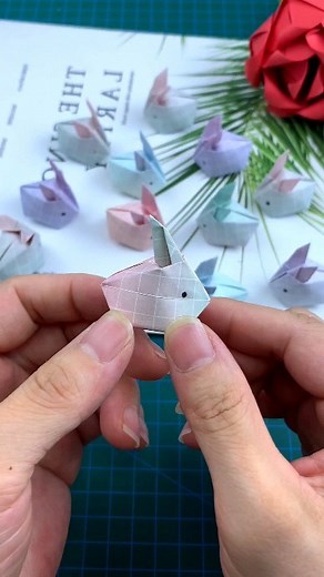paper crafts creator | Blowing fairy air, it inflates into a cute three-dimensional bunny. #origami #origamiart #art #handmade #paperart #paperfolding #paper... | Instagram