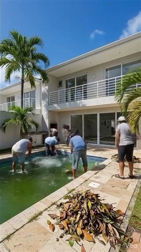 Making the sweeming pool💣👍