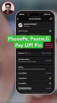 UPI Pin Change or Reset 2026 | PhonePe UPI pin Change Kaise Kare - How to forget upi pin two methods