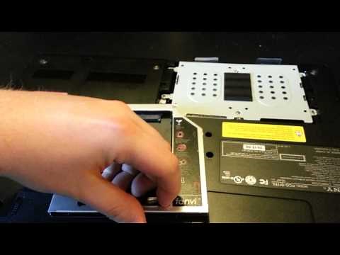 How to add a second hard drive into a laptop