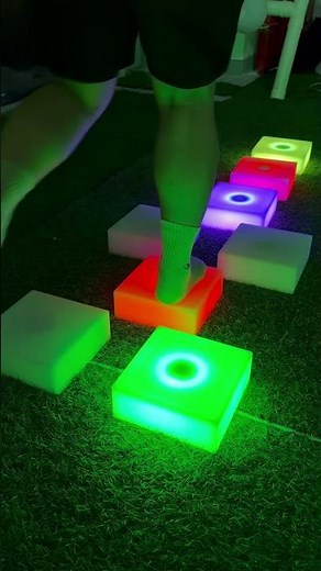 What If Hopscotch Could Light Up? 🌈 Interactive LED Floor Tiles in Action
