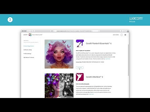 Wacom Intuos ソフトウェアのダウンロード方法（字幕付き）