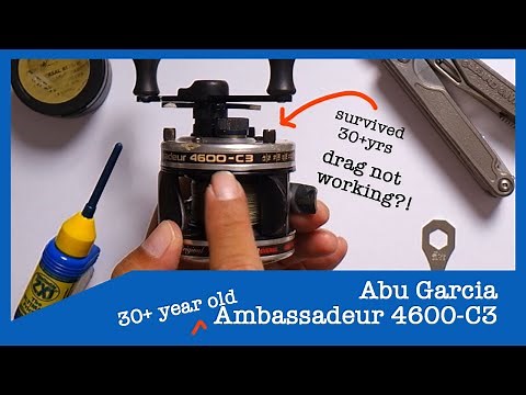Abu Ambassadeur 4600-C3: Fixing a 30+ year old reel with faulty drag | Reel Maintenance