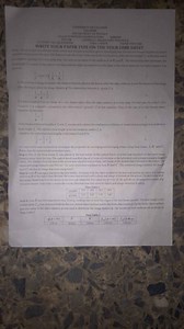 Physics Laboratory Examination Instructions and Experimental Pr... | Filo