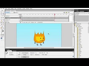 Macromedia flash 8 professional BFDI Firey test