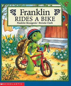 Franklin Rides a Bike by Paulette Bourgeois #PPSLockdownBedtimeStories Franklin and all his friends have training wheels on their bikes. But soon Franklin is the only one who can't ride without them. Every time he tries he falls down, and he's beginning to get discouraged. His mom finally convinces him to keep with it, and Franklin finally rides on his own. | Parkwood Playschool