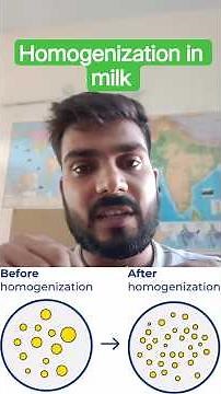 Homogenization in milk #milk #homogenizedmilk #homogenizer #processing #fat #TheDairyPedia