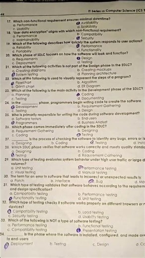 Class 11 Computer Science 2026 | Important MCQs for Board Exams | Punjab Textbook