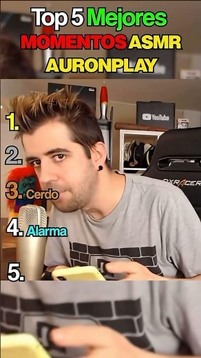 Top 5 mejores momentos de ASMR de AURONPLAY.
