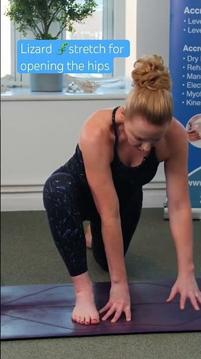 Open up the hips with Lizard stretch - #clinicalyoga