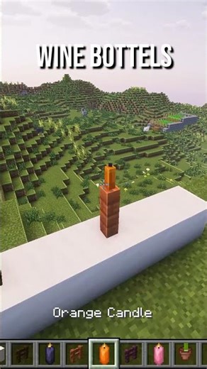 Wine Bottles Build in Minecraft 🍷 #shorts