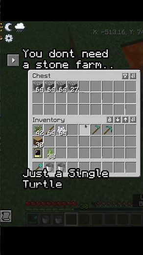 Minecraft's Fastest automated stone farm 🤯 #minecraft
