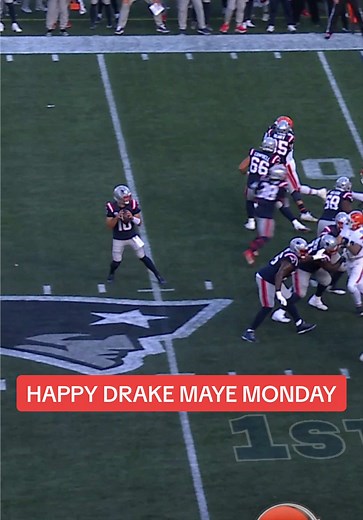 happy drake maye monday 🎯 #nfl #patriots #drakemaye #highlight 🎥: Patriots.com
