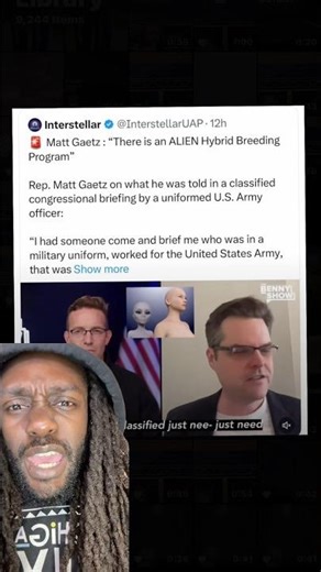 Matt Gaetz Says Govt Has an Alien Hybrid Breeding Program WTF?! 👽 #AlienDisclosure#MattGaetzG#1111