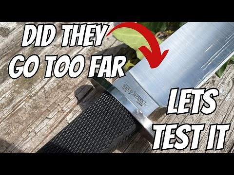 THIS THING IS INSANE!! |COLD STEEL RECON SCOUT TEST AND REVIEW