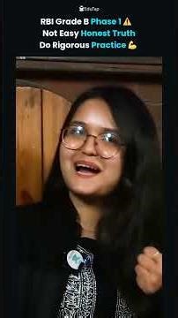 RBI Grade B Phase 1 Reality | Failed Once, Then Used Multi Exam Strategy and Rigorous Practice