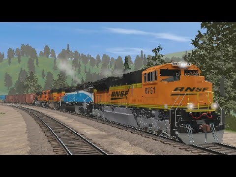 Trainz 3: BNSF SD70ACe manfest w/Special DPUS sighting