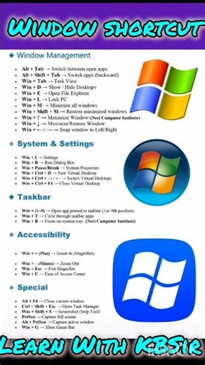 Window Shortcut 🙆‍♀️🥰 #windows11 #windows #shorts