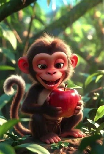 Learning Colors with Funny Monkey! 🍎☁️🌿