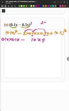 Algebraic expression Decimal Based question practice