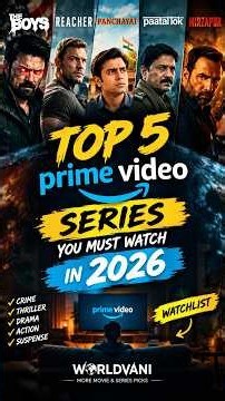 TOP 5 PRIME VIDEO SERIES YOU MUST WATCH IN 2026 🔥 | Best Web Series