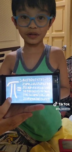 My Son Recites Over 100 Digits of Pi