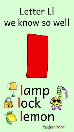 Learn the Letter L — Letter Ll we know so well | Help Me Say the L Sound! | Lamp, Lock, Lemon