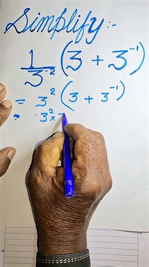 Simplifying Exponents 03 #maths #mathematics #shorts