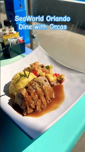 Dine with Orcas Menu and Food SeaWorld Orlando #orca #whale #food #seaworldorlando #seaworld
