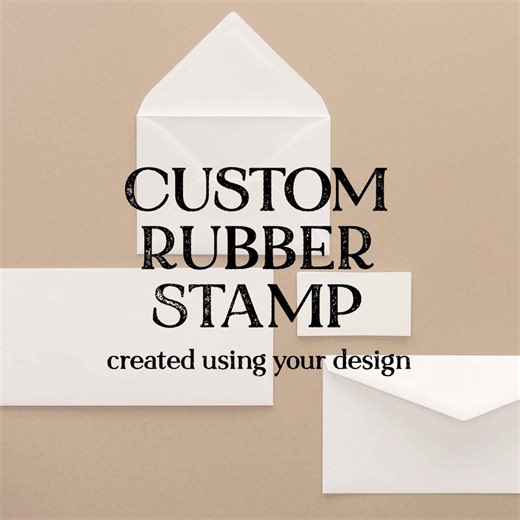 Custom Return Address Rubber Stamp – Personalized With Your Design - Etsy