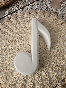 Vintage White Musical Note Wall Decor – Ceramic / Plaster – Mid-century Style - Etsy Canada