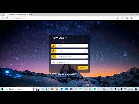 Asp.net Core 6 MVC : Registration Form Using EF Core Database C# | ASP.NET Core User Registration