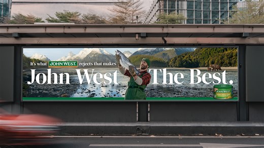 John West fisherman steals from bear cub in new campaign