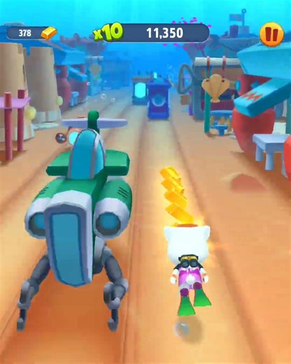 Talking Tom Gold Run Princess Angela Swimming in Undesea Funny Race Android Gameplay #Shorts