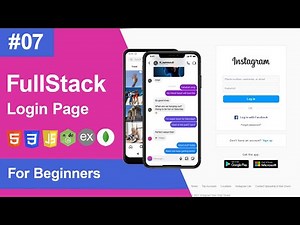 7 | How to Build a Fullstack Instagram Login Page | HTML, CSS, JS, Express, Node, MongoDB