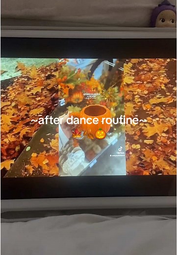 after dance routine🍂🍁please comments what you want to see next❤️#fall #autumn #fypp #fyp #🍂🍁 #dance #routine #routines #cute #cosy #comfy #pjs #october #bath #foru #fyppppppppppppppppppppppp