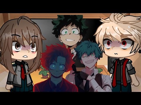 Class 1A reacts to Villain Deku |MHA| •Gacha Club• READ DISC