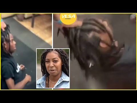 Woman makes citizens arrest she drags here car thief out of barbershop by the hair