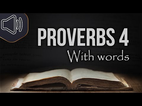 The book of Proverbs chapter 4 KJV | Audio Bible