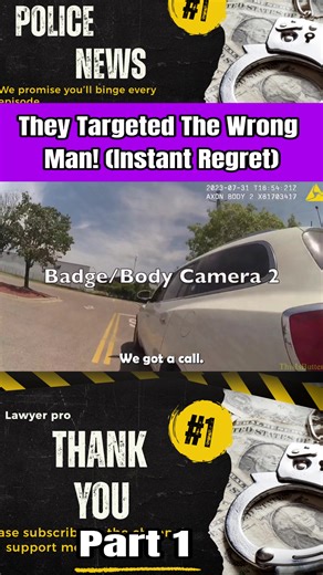 Part 1: They Targeted The Wrong Man! (Instant Regret) #foryoupage #police #usa #cops #policeofficer