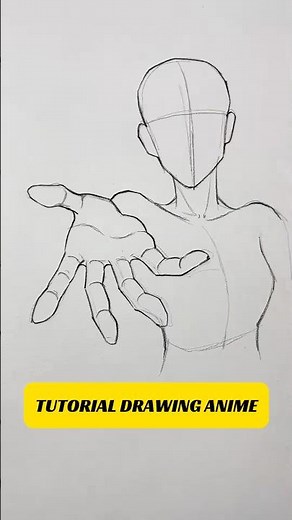 Tutorial drawing hand and body anime #drawing #tutorialdrawings #drawingtutorial
