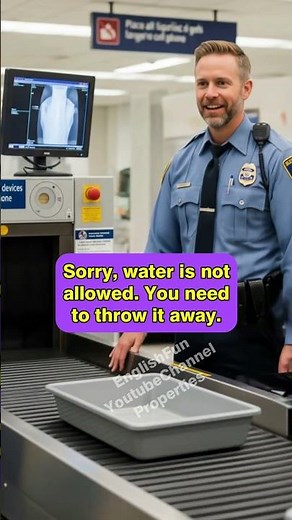 Asking for Help at Security Check #englishforbeginners #englishpractice #practiceenglish