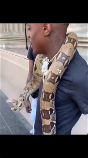 JayDaYoungan With a Snake Around His Neck #jaydayoungan