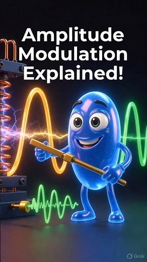 📻 Amplitude Modulation Made Easy! explained in 40 sec💥 #shortsfeed #trending #amplitude #modulation