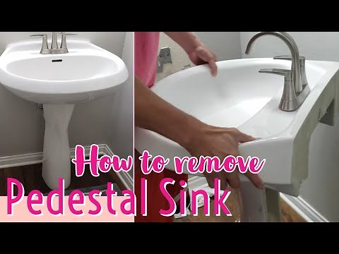How to Remove a Pedestal Sink | DIY by Real Regular Homeowner