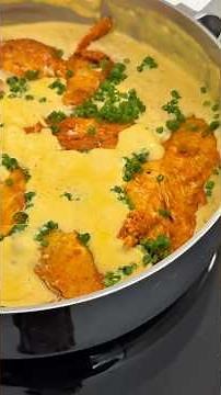 Chicken in Creamy Sauce in a Pan - No Oven and Very Juicy #shorts #recipes