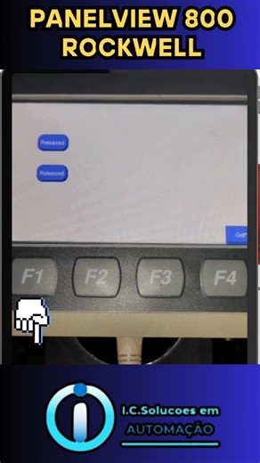Panelview 800 Rockwell #ihm #allenbradley #rockwellautomation #hmi #automaçãoindustrial