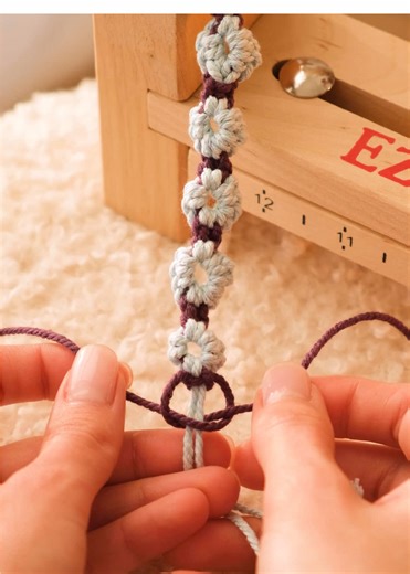 DIY Cotton Cord Rose Bracelet Tutorial
